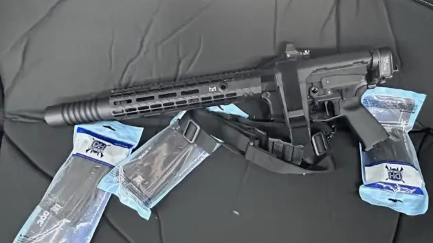 NSP Custom AR-Pistol 5.56 Nato, Folding with Suppressor