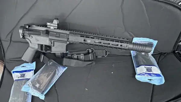 NSP Custom AR-Pistol 300 BLK, Folding with Suppressor - Image 5