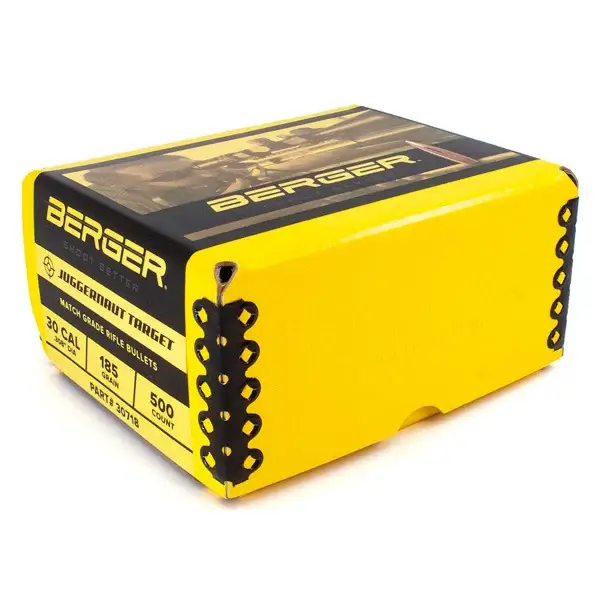 BERGER 30(.308)185gr HPBT BULLET (JUGG.-TGT) 500/bx