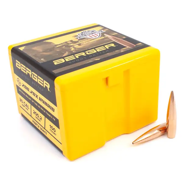 BERGER 30(.308)200gr HPBT BULLET 200.20X HY-TG 100b