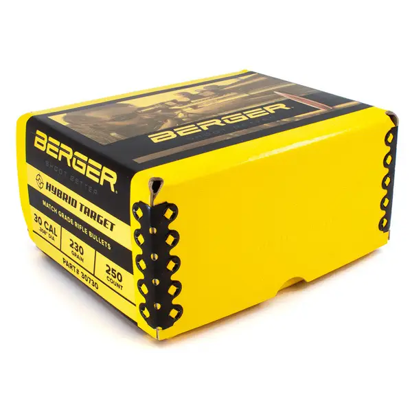 BERGER 30(.308)230gr HPBT BULLET (HYBRID-TGT) 250/b
